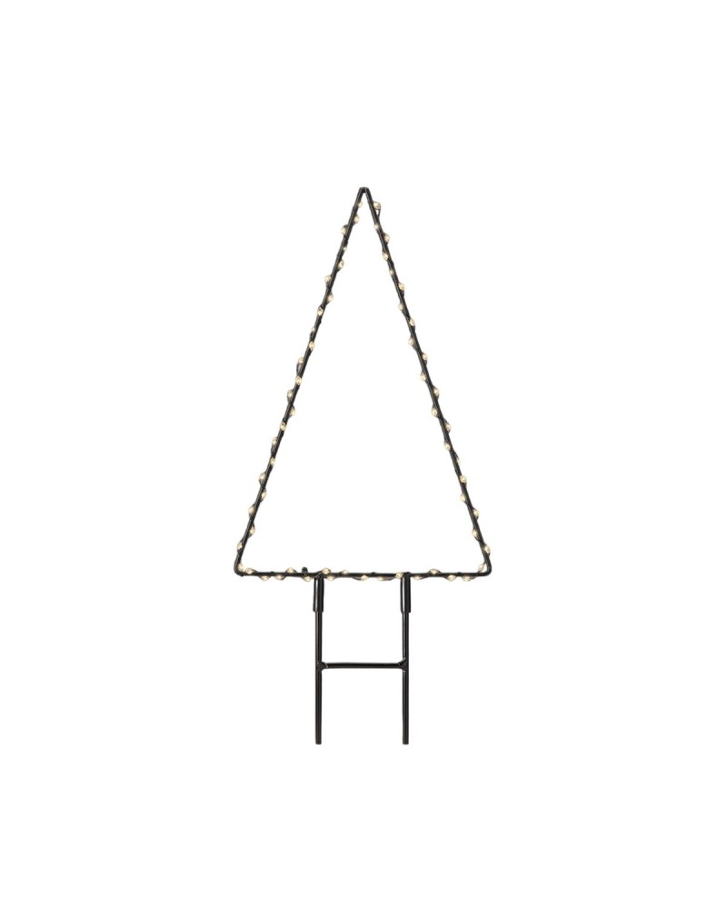 Lumineo Christmas Tree Light Decoration 18 x 27 cm Metal with MicroLEDs
